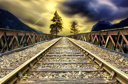 Horoscope Current Week 2018 sunset railroad tracks