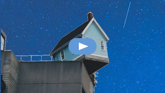 The Forgotten Stress Response: Tend and Befriend house precariously hanging over the edge of a cliff