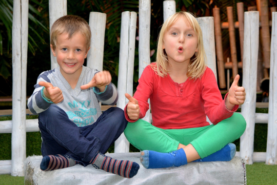 How to Revitalize Your Body Every Day two smiling children outside