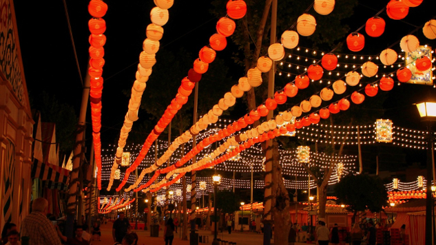 Creating a Happy New Year: Let Your Light Shine a street lit up with humerous strings of light