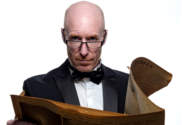 Tips To Use When Asking for Feedback a man wearing a bow-tie and reading glasses while holding an open newspaper