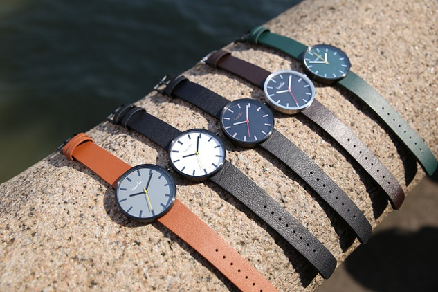 Off the Hook: Embracing Simplicity five wristwatches side by side