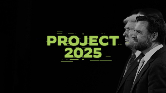How Project 2025 And Trump Could Change America Forever Trump p[icture with project 2025 written